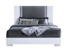 MOON WHITE KING BED WITH LED