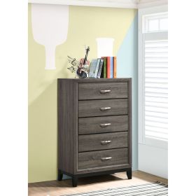 Gregory Grey Oak 5-Drawer Chest
