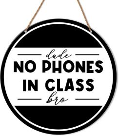 Funny High Middle School Classroom Wall Sign, Classroom Rules Wall Decor Classroom Teacher Hanging Sign Decoration