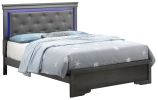 Lorana G6502C-QB3 Queen Bed, Metalic Black