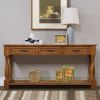 63inch Long Wood Console Table with 3