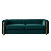 Contemporary Velvet Sofa Couch 84.25''W for Living Room