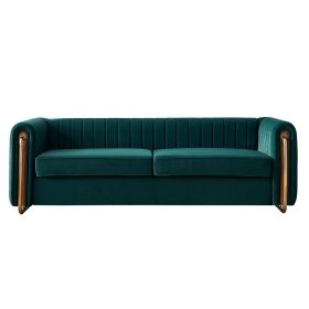 Contemporary Velvet Sofa Couch 84.25''W for Living Room