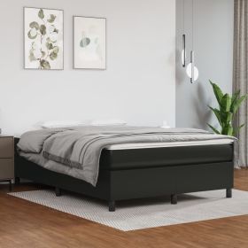 Bed Frame Black Faux leather