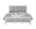 Katia Light Gray Linen, Rustic Gray & Weathered White Finish E. King Bed