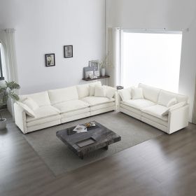 Sofa Set of 2 Chenille Couch