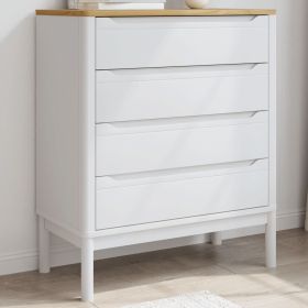 Drawer Cabinet White Solid pine wood Standard Chest Of Drawers