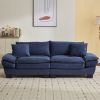 Corduroy Sofa Sleeper Couch Loveseat Sofa with Pillows Comfy Upholstered Deep Seat Sofa for Bedroom