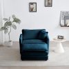 Modern Accent Chair with Ottoman