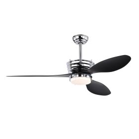 52'' ABS Blades Ceiling Fan with Lights and DC Remote
