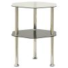 Side Table Transparent and black