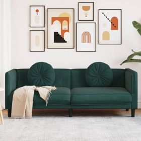 Sofa Dark Green Velvet (100% polyester)