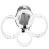 Modern LED Flush Mount Ceiling Light with Dimmable Remote Control