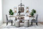4 - Light Metal Chandelier, Hanging Light
