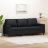 3-Seater Sofa Black