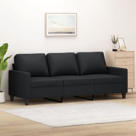 3-Seater Sofa Black