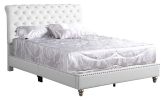 Elegant White Transitional Bed For Comfort