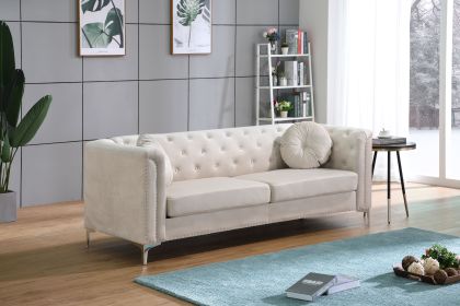 Glory Furniture Pompano G898A-S Sofa ( 2 Boxes ), IVORY