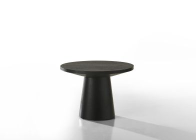 Jasper Ebony Black 22" Round End Table