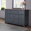 Bridgevine Home Americana Dresser, No Assembly Required, Corduroy Blue Finish