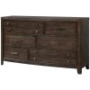 Antique Brown Dresser Cedar Lined Bottom Drawers