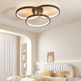 20" Modern Black LED Ceiling Light