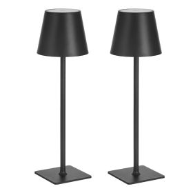 VEVOR Cordless Table Lamp, 2-Pack, 5200mAh Built-in Rechargeable Battery Desk Lamp