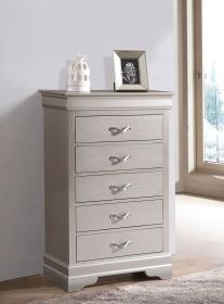 Lorana G6500-CH Chest, Silver Champagne