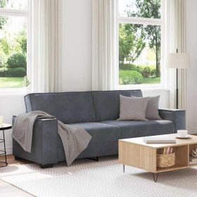 3-seater Sofa Dark grey Velvet