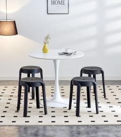 6 Pack Stackable Classroom Stools Plastic Stools Nesting Stools Colorful Round Stools Indoor Outdoor Flexible Seating Decorative Stools Chairs for Hom