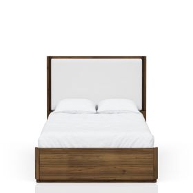 Queen Upholstered Bed in Walnut
