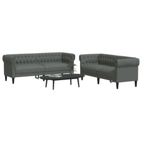 Sofa Set Dark grey 100% polyester