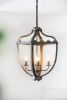 4 - Light Metal Chandelier, Hanging Light