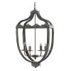 4 - Light Metal Chandelier, Hanging Light