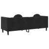 Sofa Black Velvet (100% polyester)