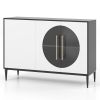Sideboard Cabinet with Tempered Glass Door
