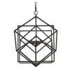 3 - Light Metal Chandelier, Hanging Light Fixture with Adjustable Chain for Kitchen Dining Room Foyer Entryway