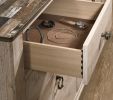 Imerland Contemporary Patched Wood Top 5-drawer Chest, White Wash Finish