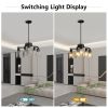 6-Light Modern Farmhouse Black Chandelier