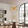 29" Mid-Century Modern 12-Light Starburst Chandelier