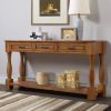 63inch Long Wood Console Table with 3