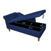 Navy Blue Chaise Lounge Indoor