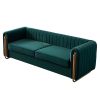 Contemporary Velvet Sofa Couch 84.25''W for Living Room
