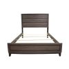 Queen Size Contemporary Bed Made with Wood in Gray