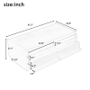 U-Can Modern Rectangle Coffee Table with 4 Drawers and 2 Display Shelves