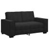 Sofa Set Black Velvet 2-piece set Sofa Set Rectangular Modern