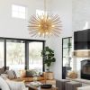 29" Mid-Century Modern 12-Light Starburst Chandelier