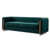 Contemporary Velvet Sofa Couch 84.25''W for Living Room