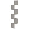Wall Corner Shelf Concrete Grey Engineered Wood Medium
