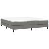 Bed Frame Dark Grey Fabric (100% polyester)